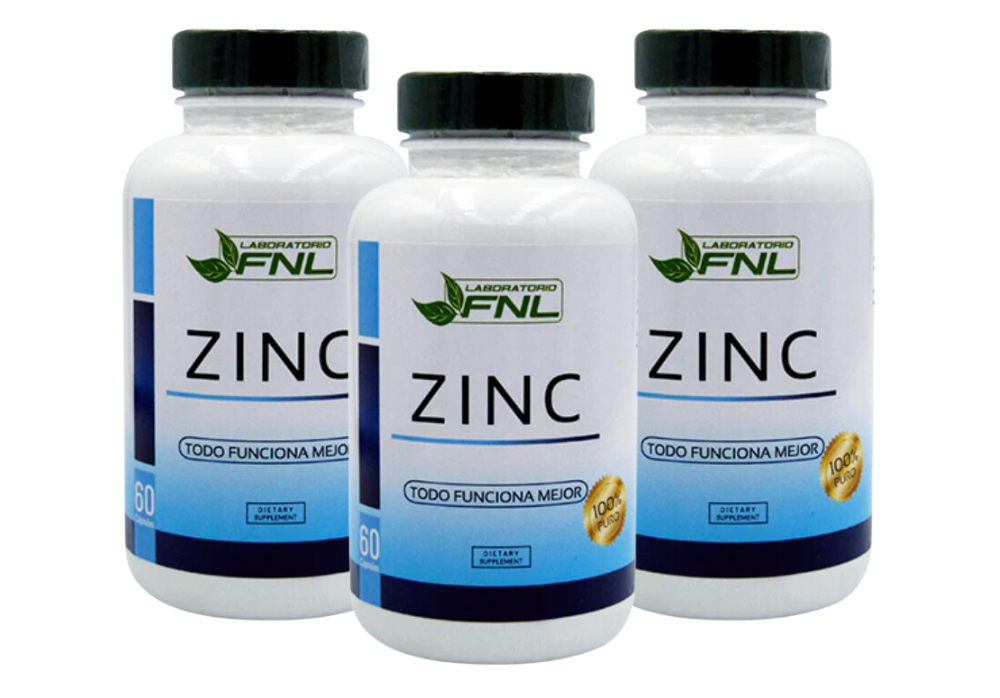 ZINC SULFATO 180 CAPSULAS FNL PACK 3 FRASCOS - 1
