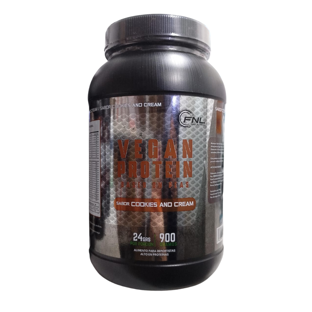 VEGAN PROTEIN SPORT COOKIES AND CREAM FNL 900 GRAMOS - 30 PORCIONES - 1