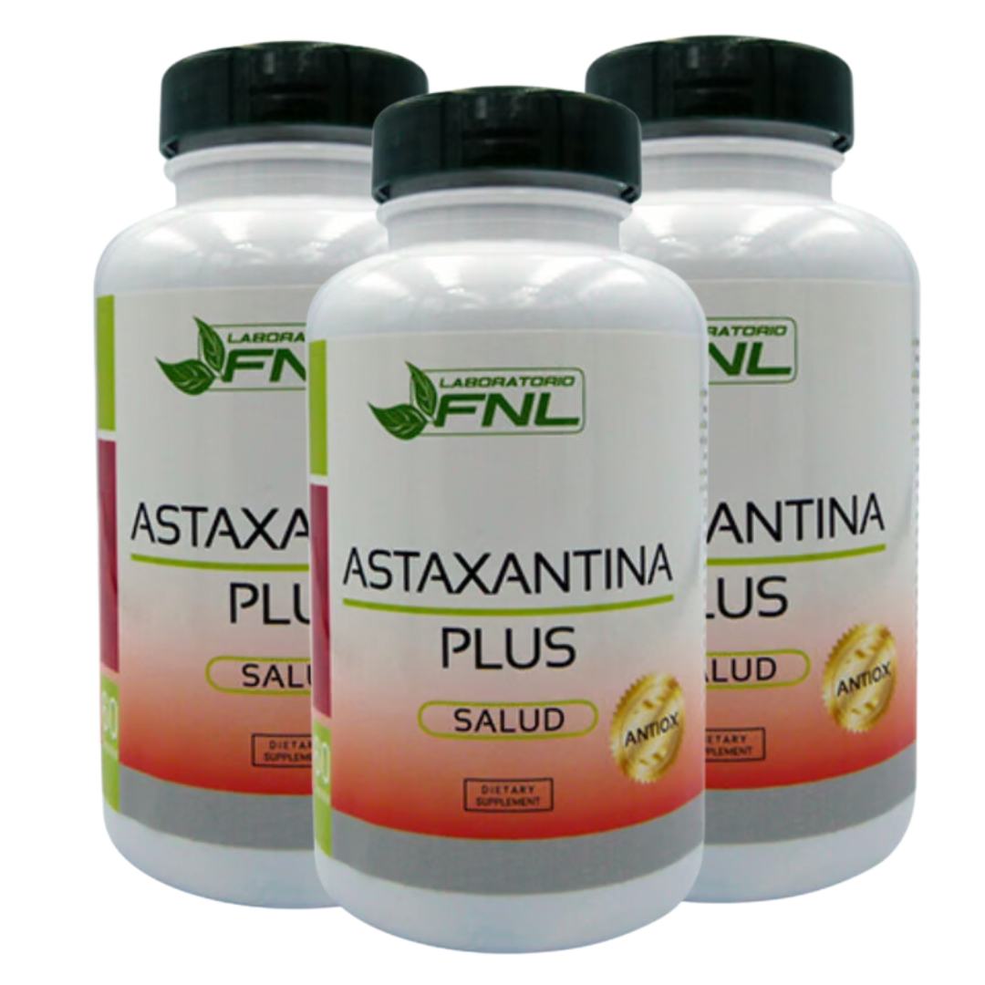 ASTAXANTINA PLUS 180 CÁPSULAS BLANDAS FNL PACK 3 FRASCOS - 1
