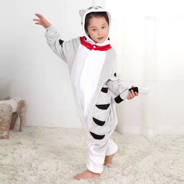 PIJAMA MODELO GATO GRIS TALLA 100 - 1