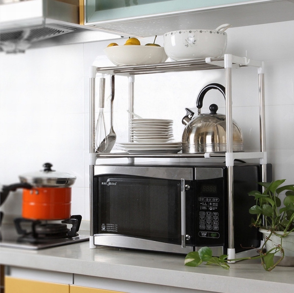 ESTANTE BJ HOGAR 5819 METAL ORGANIZADOR COCINA O BAÑO - 3