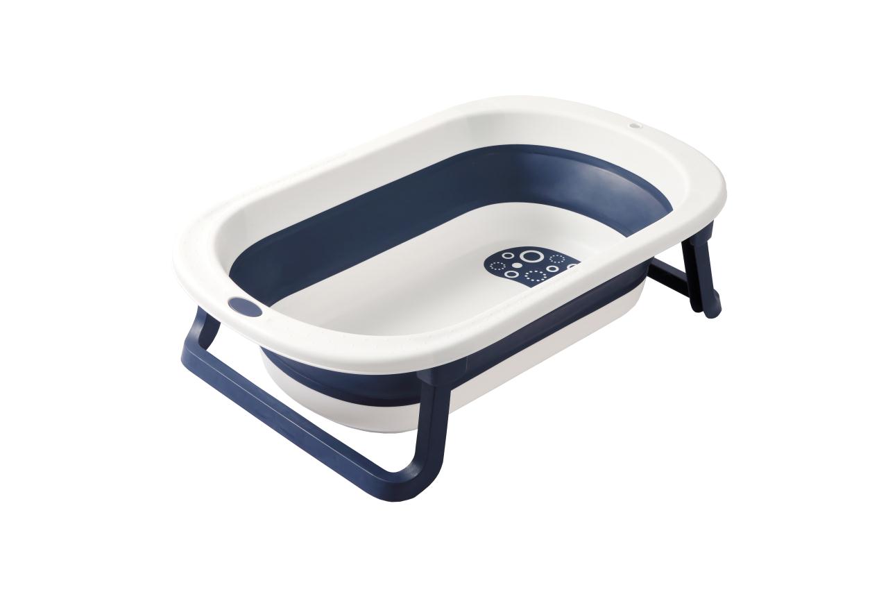 TINA BJ HOGAR BAÑERA PLEGABLE BEBÉ OSCURO CON MALLA AZUL - 2