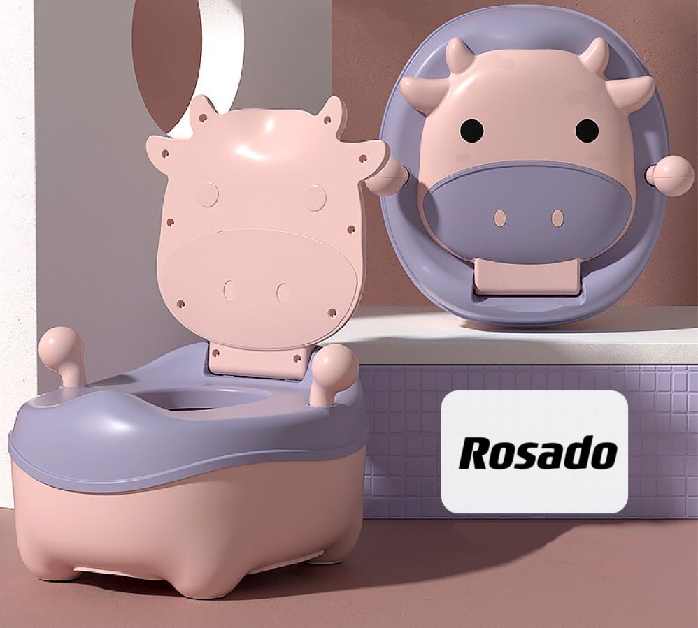 PELELA BJ HOGAR BAÑO WC NIÑA INFANTIL VACA ROSADO - 2