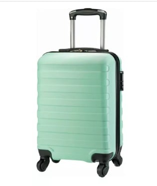 MALETA DE VIAJE PARA CABINA COLOR CELESTE RAYA - 1
