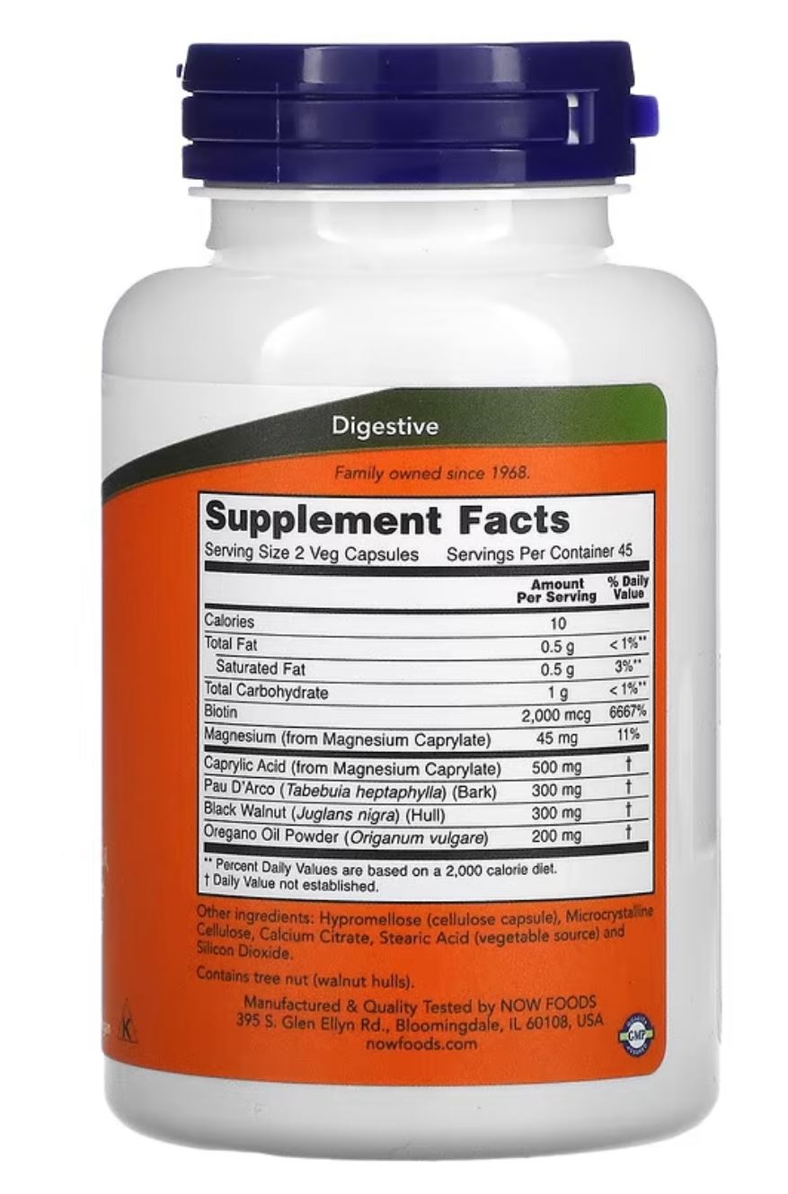 SUPLEMENTO NOW FOODS CANDIDA SUPPORT CAPSULAS 90 UN - 2