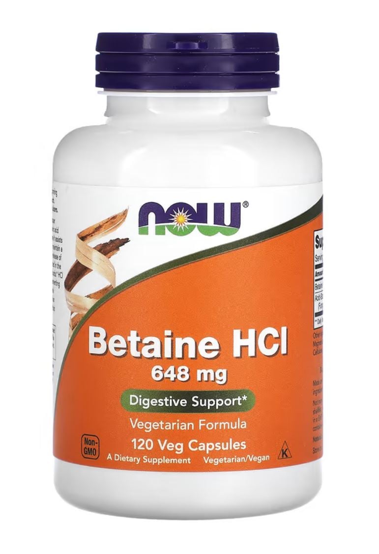 SUPLEMENTO NOW FOODS BETAINE CAPSULAS 120 UN - 1