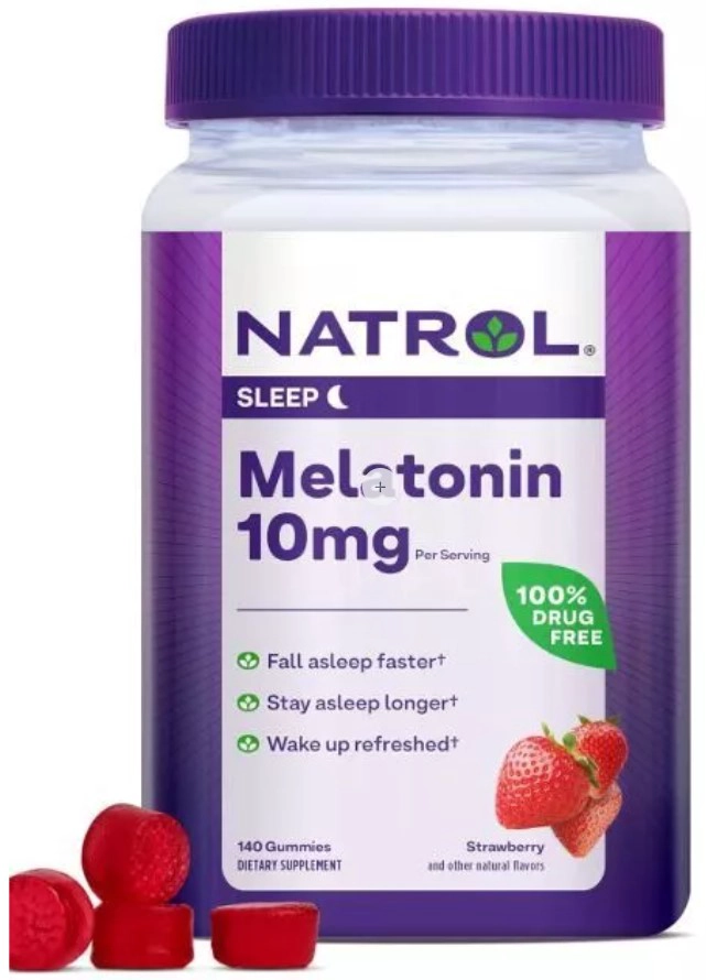 NATROL MELATONINA 10 MG – 140 GOMITAS SABOR FRESA - 1