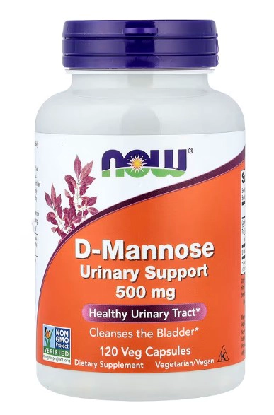 NOW FOODS D MANNOSE 500MG 120 CAPSULAS VEGANAS - 1