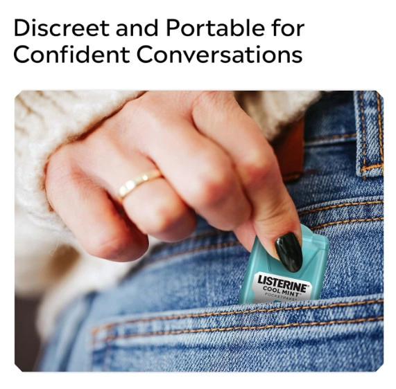 LISTERINE TRAVEL ESSENTIALS COOL MINT POCKETPAKS - 5
