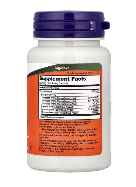 NOW FOODS GLUTEN DIGEST® | ENZIMAS DIGESTIVAS PARA GLUTEN - 2