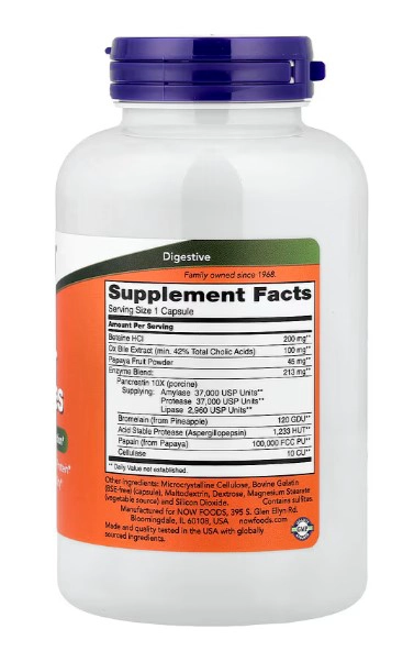 NOW FOODS SUPER ENZYMES | 180 CAPSULAS - 2