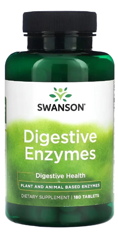 SWANSON DIGESTIVE ENZYMES | 180 TABLETAS - 1