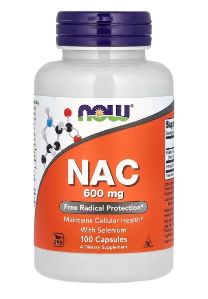 NOW FOODS NAC 600 MG | 100 CAPSULAS - 1
