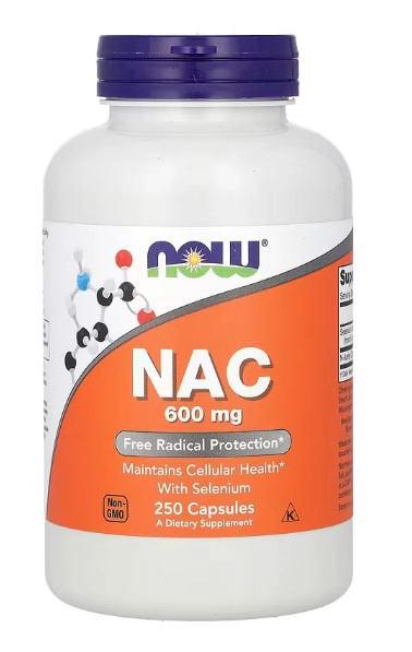 NOW FOODS NAC 600 MG | 250 CAPSULAS - 1