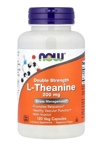 NOW FOODS L-THEANINE | 120 CAPSULAS VEGANAS - 1