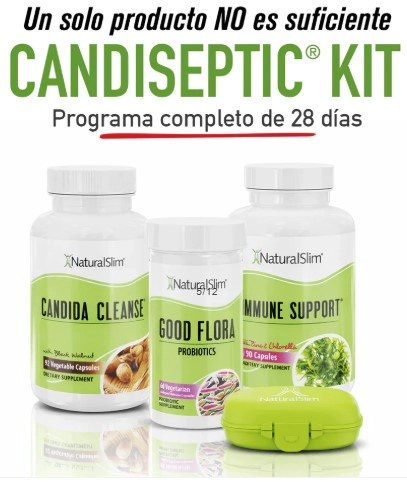 NATURALSLIM CANDISEPTIC® KIT – LIMPIEZA DE CANDIDA ALBICANS - 1