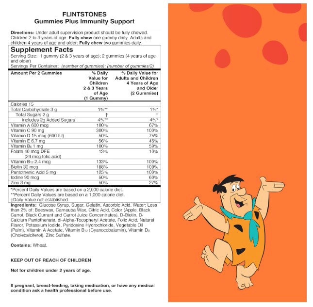 FLINTSTONES CHILDREN'S MULTIVITAMIN GUMMIES + IMMUNITY SUPPORT | 150 GOMITAS - 2