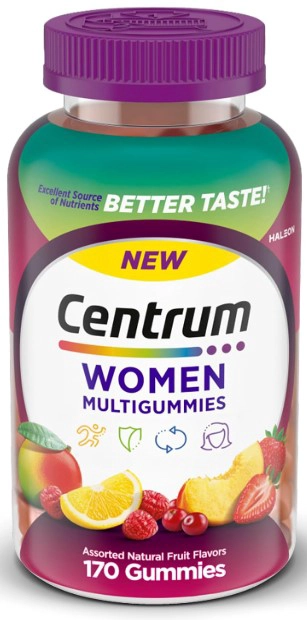 CENTRUM MULTIGUMMIES MUJERES | MULTIVITAMINICO EN GOMITAS | 170 UNIDADES - 1