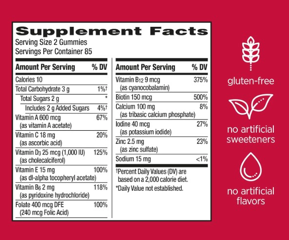 CENTRUM MULTIGUMMIES MUJERES | MULTIVITAMINICO EN GOMITAS | 170 UNIDADES - 2