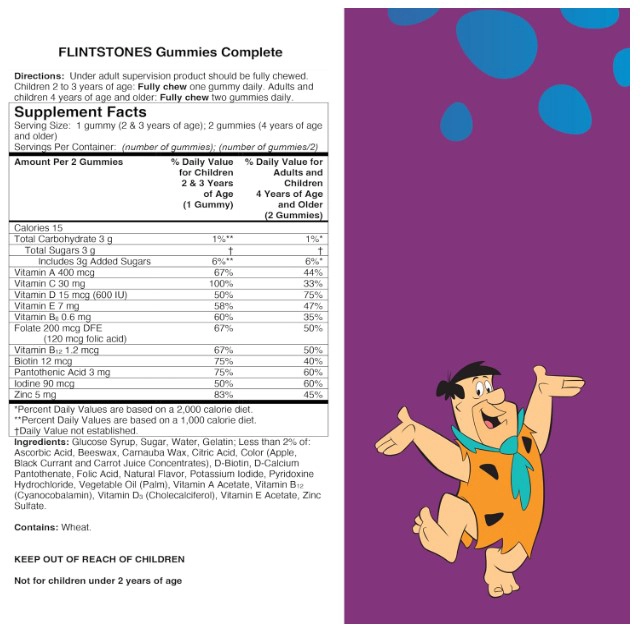 MULTIVITAMINICO FLINTSTONES COMPLETE CHILDREN'S | 180 GOMITAS - 2