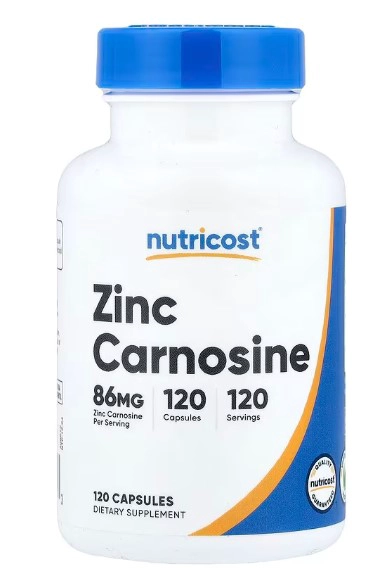 NUTRICOST ZINC CARNOSINE | 120 CAPSULAS - 1