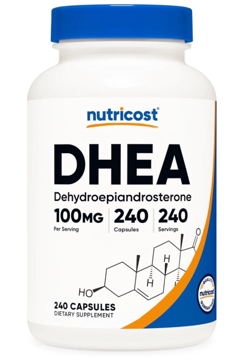 NUTRICOST, DHEA , 100 MG , 240 CAPSULAS - 1