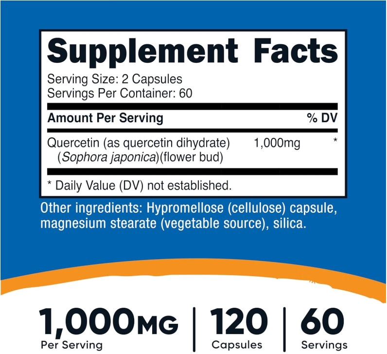 NUTRICOST QUERCETIN 500 MG – 120 CAPSULAS - 2