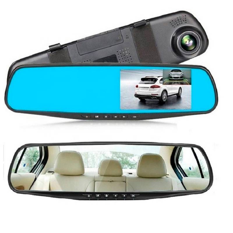ESPEJO RETROVISOR GOSHGG GRABADOR 2 CÁMARAS - 1