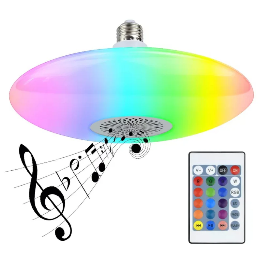 AMPOLLETA PARLANTE BLUETOOTH GOSHGG CONTROL REMOTO MULTICOLOR - 1