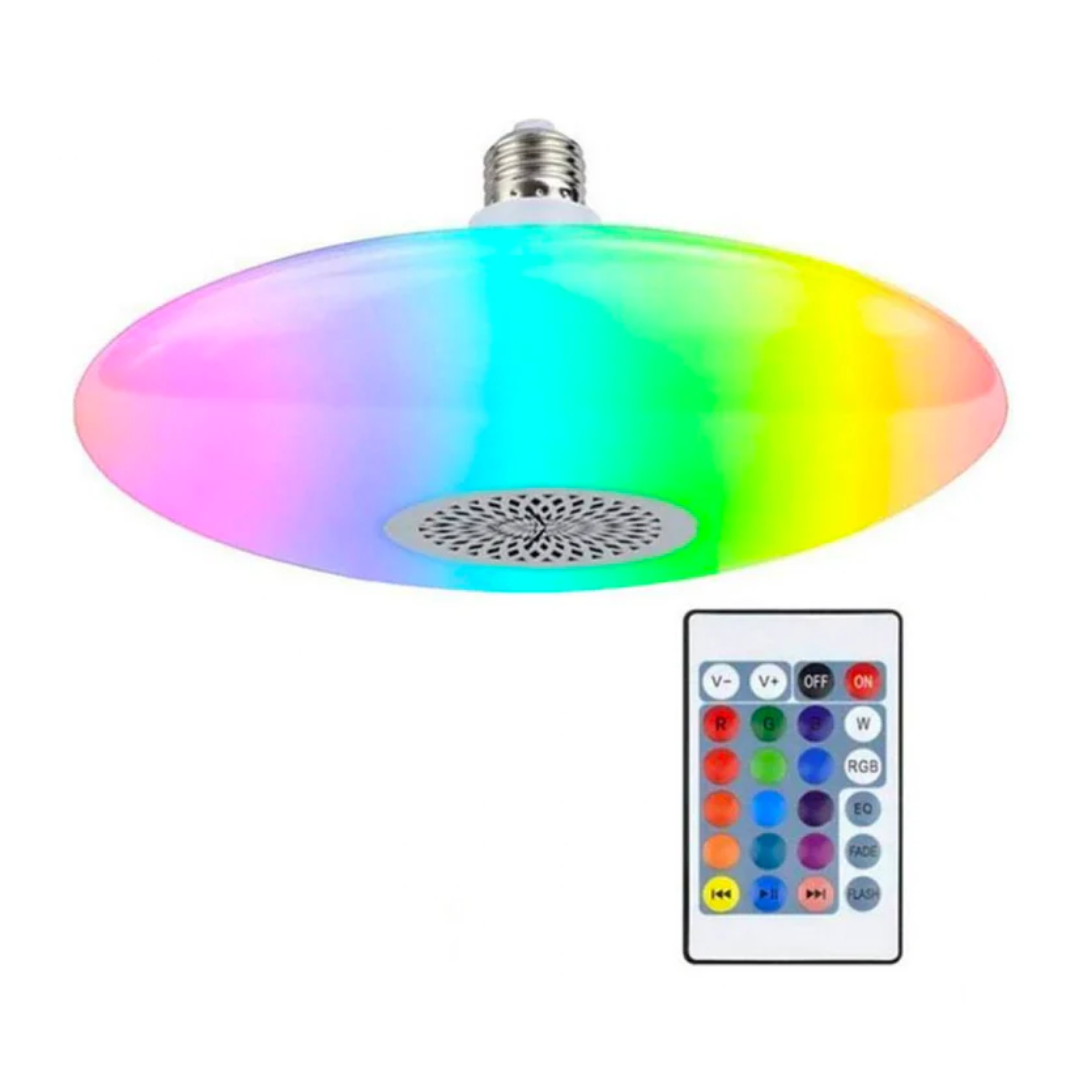 AMPOLLETA PARLANTE BLUETOOTH GOSHGG CONTROL REMOTO MULTICOLOR - 2