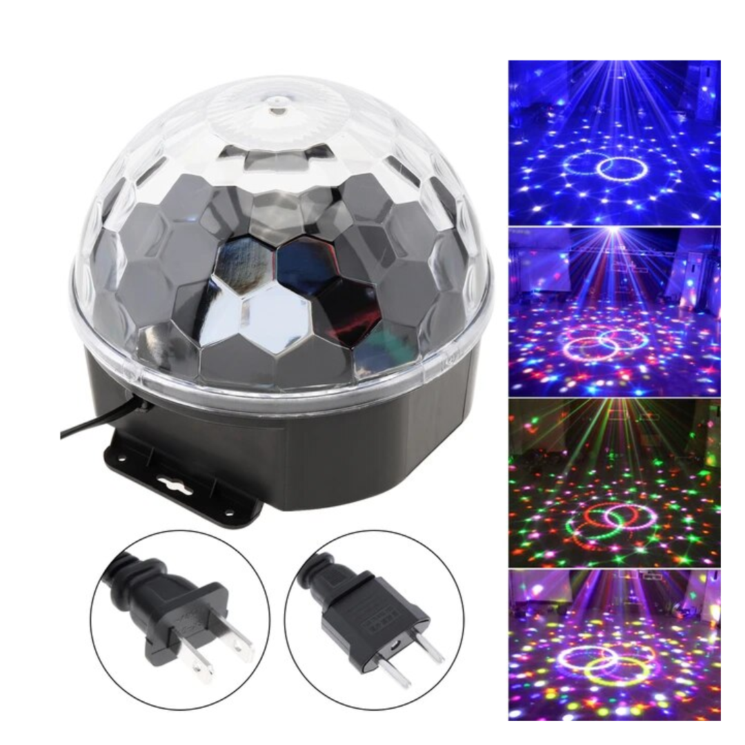 BOLA MAGICA DISCO CON LUCES MP3/USB/BLUETOOTH | NEGRO - 2