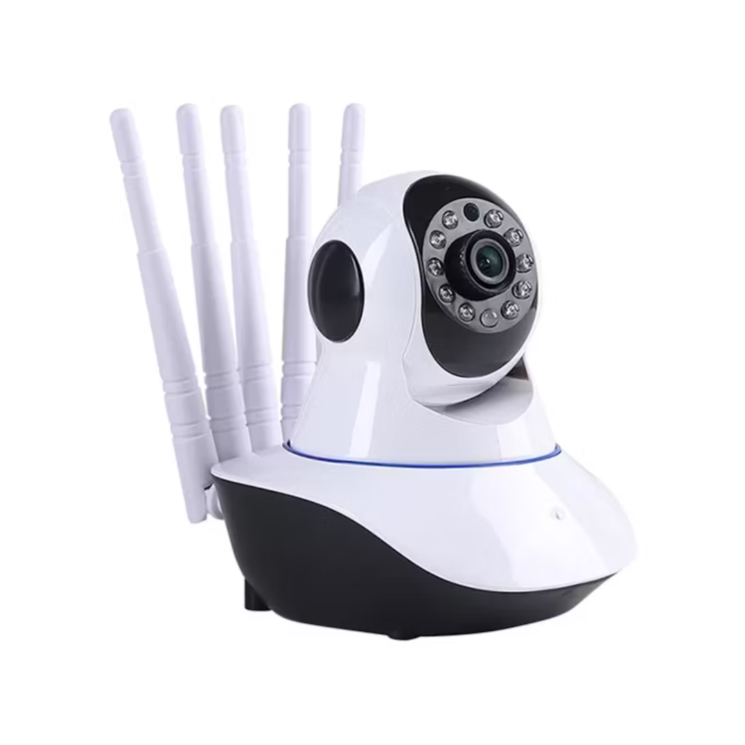 CAMARA GOSHGG GOSHH SEGURIDAD IP WIFI 5 ANTENAS 360° BLANCA BLANCO - 1