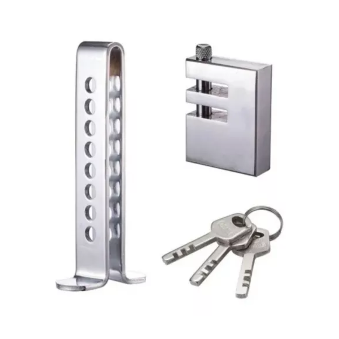 TRABA PEDAL GOSHGG CANDADO LLAVES SEGURIDAD AUTO - 1