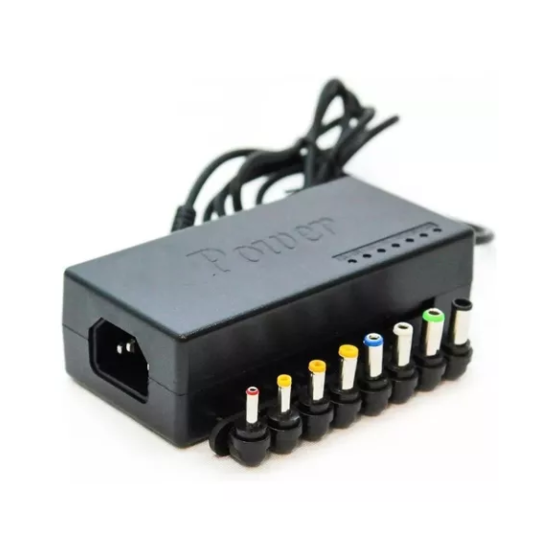 CARGADOR UNIVERSAL NOTEBOOK 96W - 12 A 24 V - 8 CONECTORES INTERCAMBIABLES | NEGRO - 2