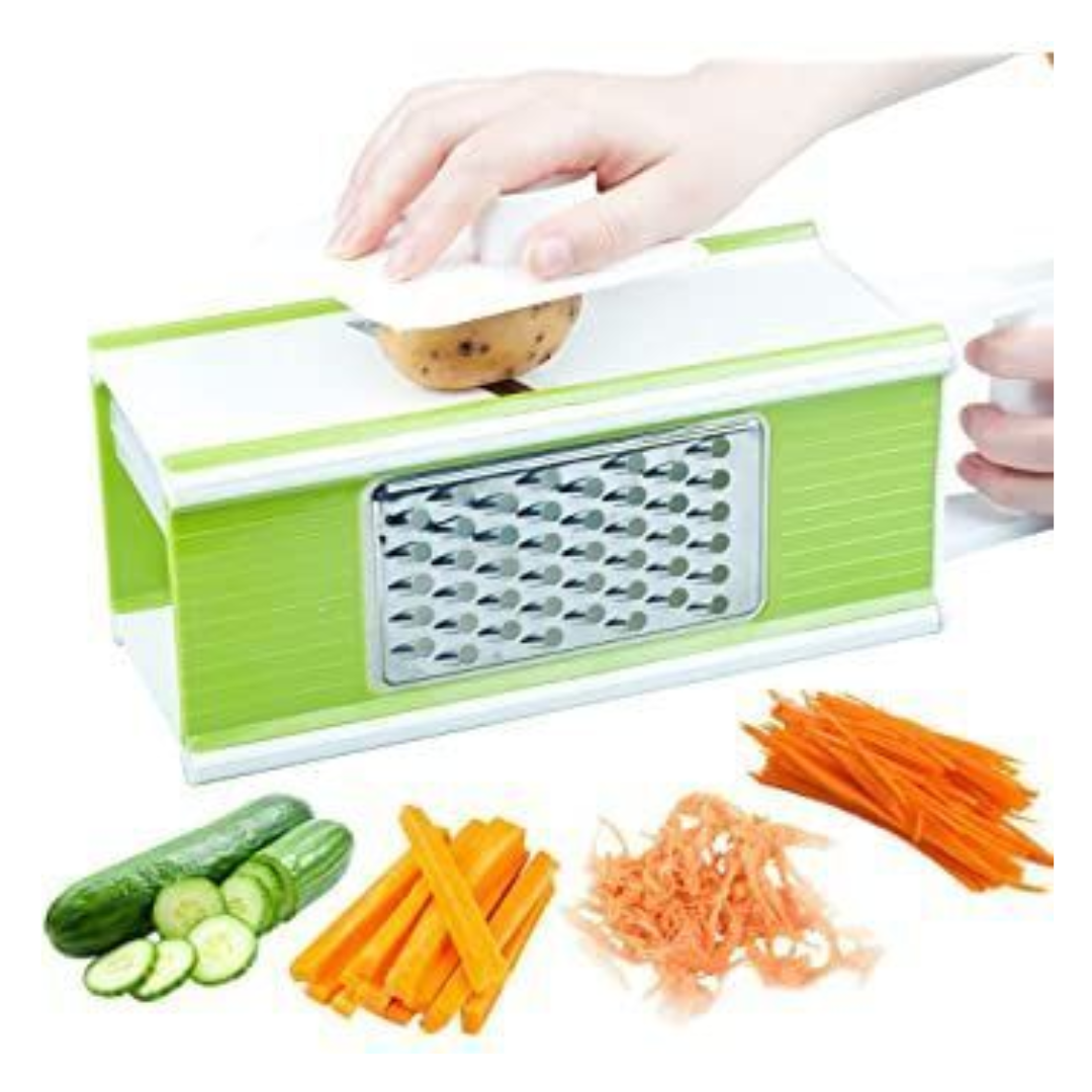 RALLADOR MULTIFUNCIONAL 5 EN 1 VERDURAS FRUTAS HORTALIZAS | VERDE - 1