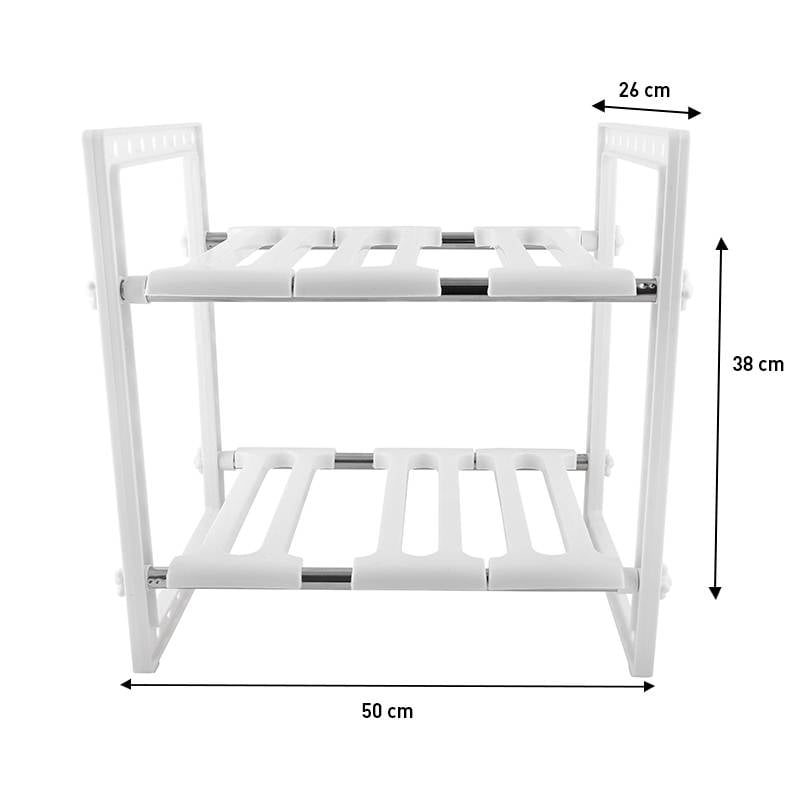 RACK EXTENSIBLE ESTANTE ORGANIZADOR MIROONDAS COCINA BAÑO - 1