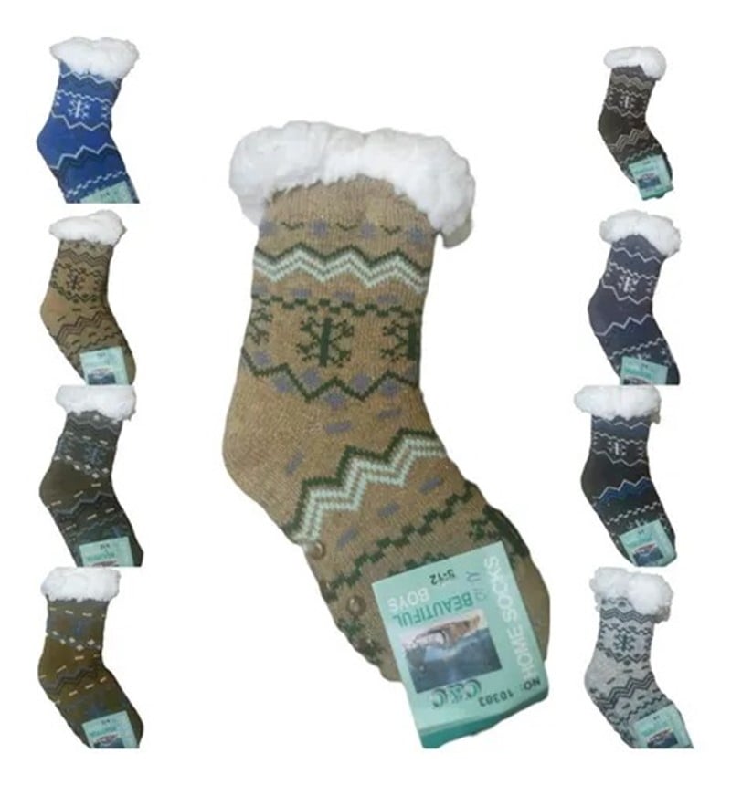CALCETIN ALGODÓN ORGÁNICO GOSHGG 6PACK CHIPORRO ANTIDESLIZANTE PANTUFLAS - 1