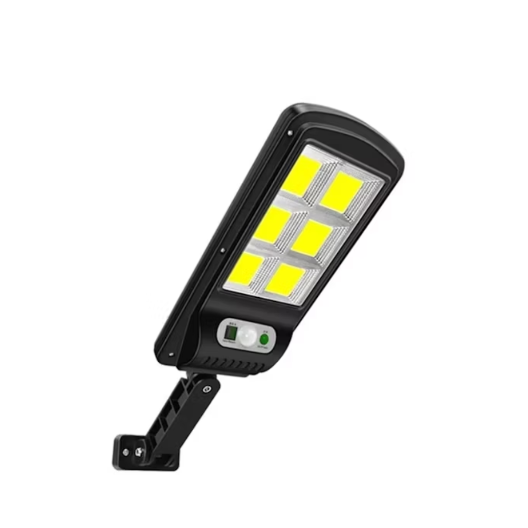 FOCO SOLAR LED EXTERIOR CON SENSOR DE MOVIMIENTO IP65 | NEGRO - 1