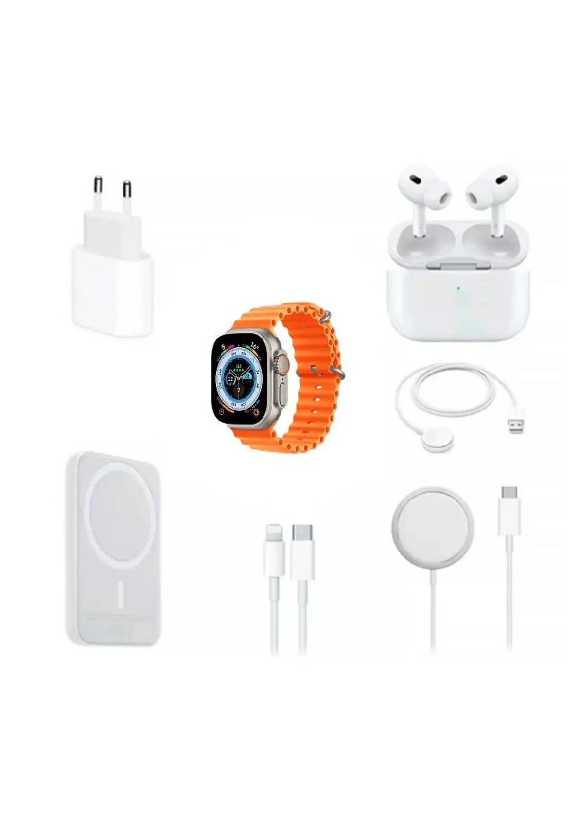 COMBO SMARTWATCH GOSHGG X8 ULTRA + AUDIFONOS Y POWER BAND - 3