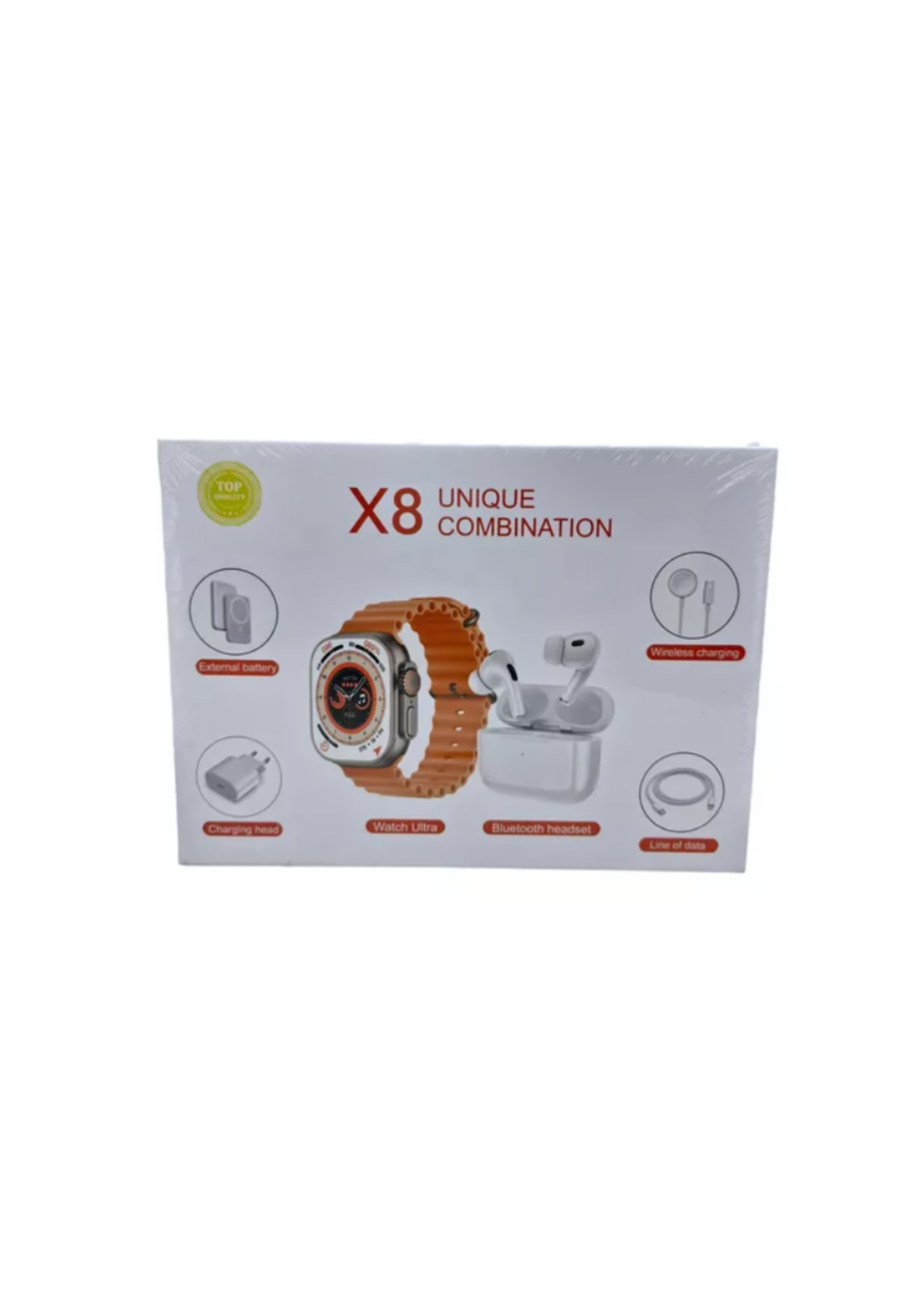 COMBO SMARTWATCH GOSHGG X8 ULTRA + AUDIFONOS Y POWER BAND - 4