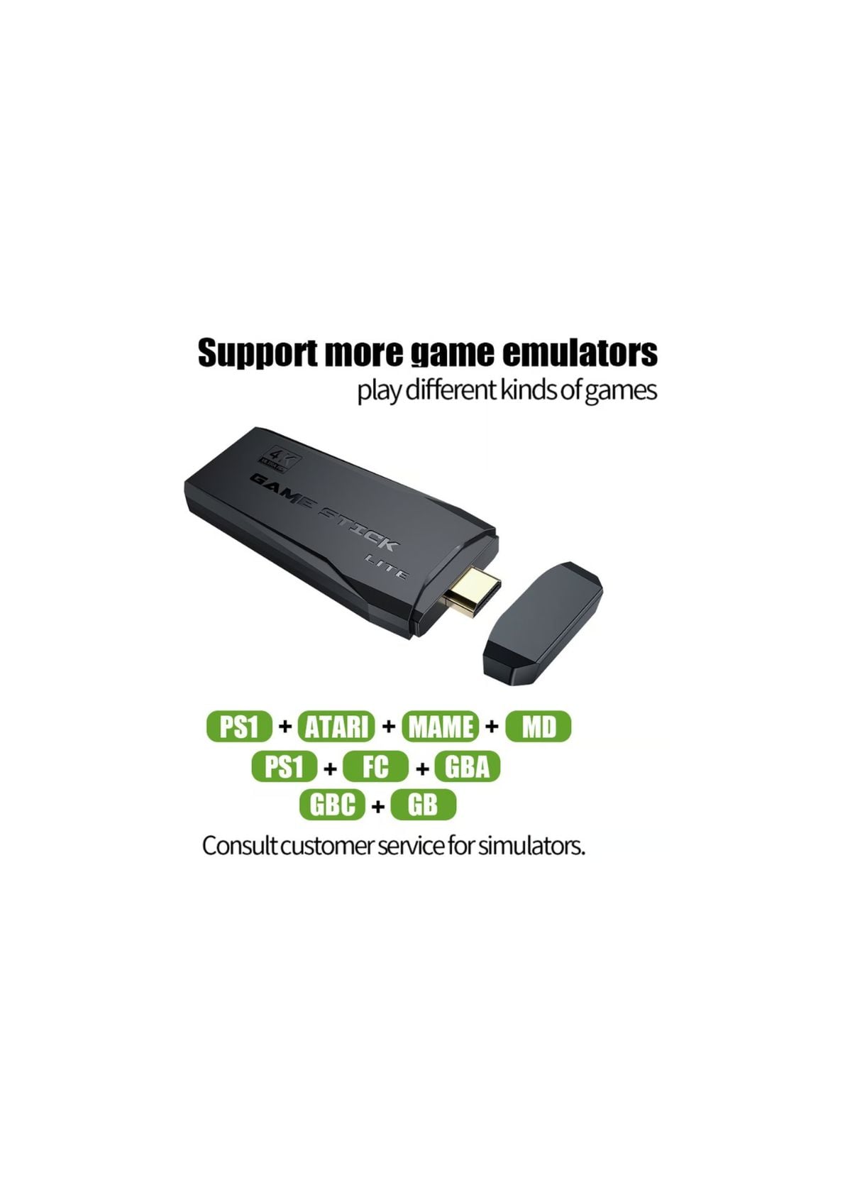 CONSOLA RETRO DE VIDEOJUEGOS 32GB 10000 JUEGOS +CONTROLES INALÁMBRICOS - 2