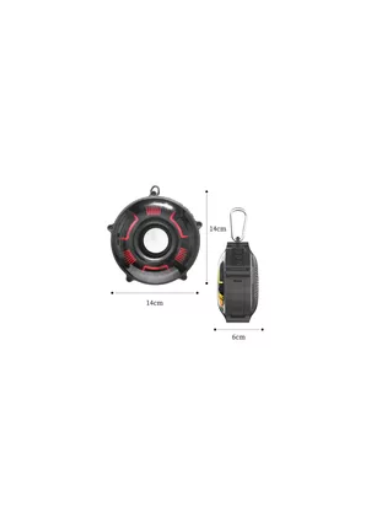 PARLANTE PORTATIL BLUETOOTH BLACK MUSIC RGB - 4