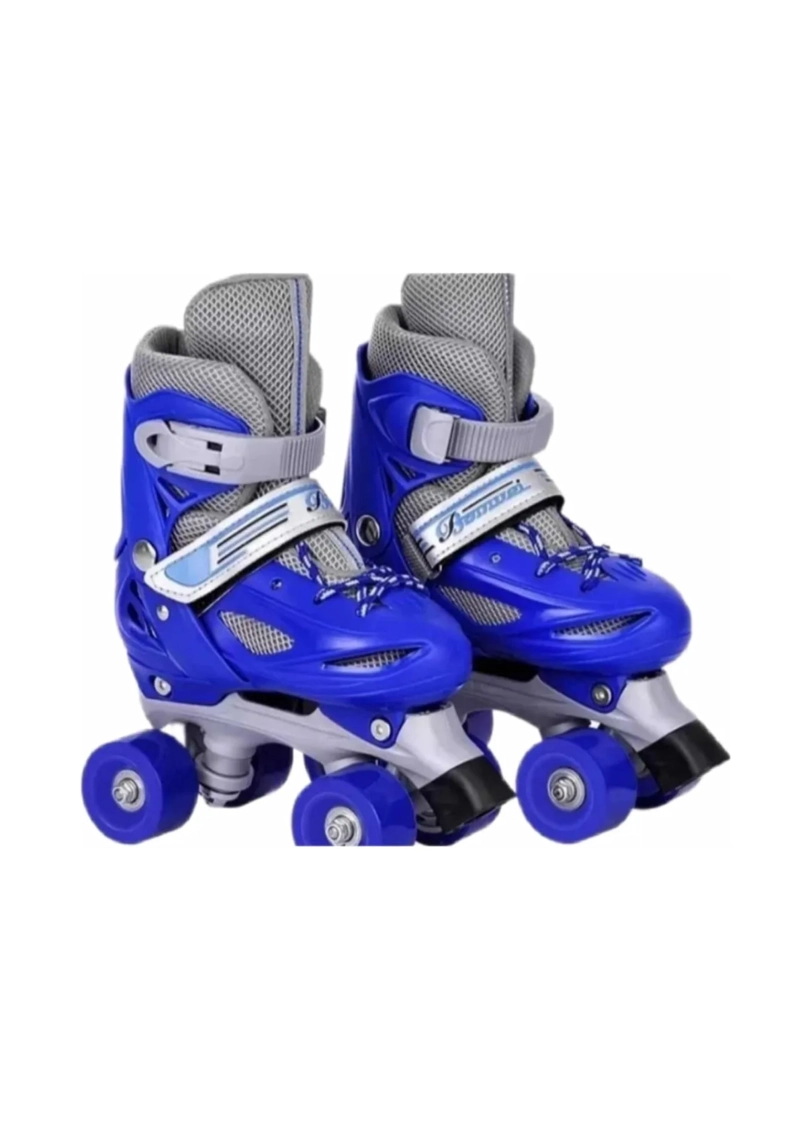 PATINES 4 RUEDAS AJUSTABLE PARA NIÑOS ROSA Y AZUL - 3