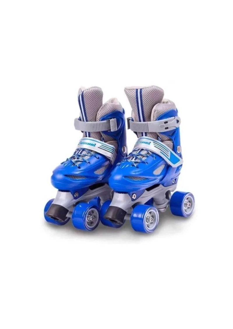 PATINES 4 RUEDAS AJUSTABLE PARA NIÑOS ROSA Y AZUL - 5