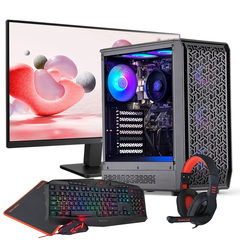 PC GAMER + MONITOR 24 + PERIF: AMD RYZEN 5 5600GT 16GB 1TB VEGA - 1
