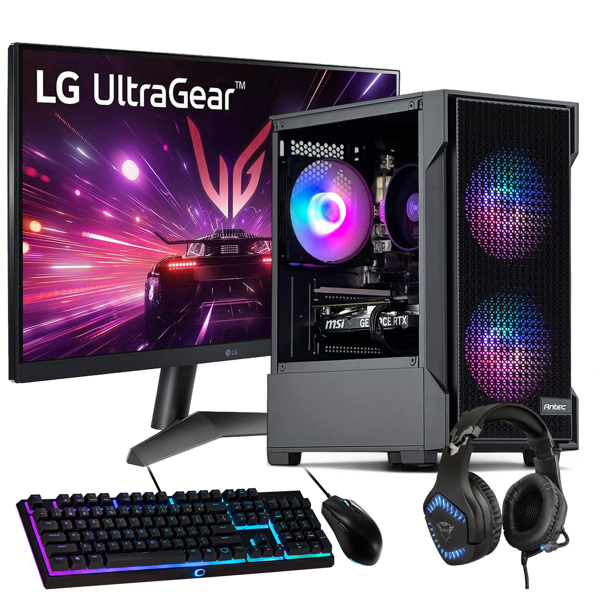 PC GAMER + MONITOR 24 + PERIF: AMD RYZEN 5 9600X 32GB DDR5 1TB RTX 5060 8GB - 1