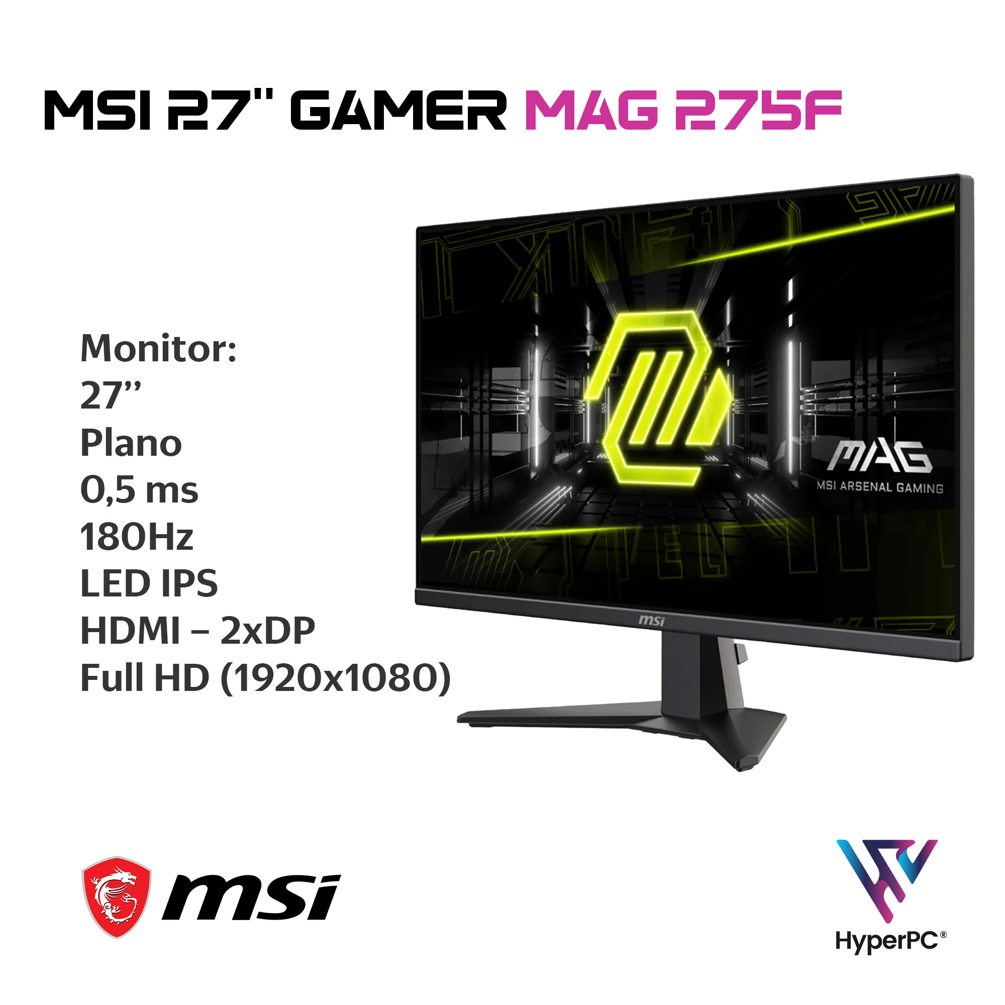 PC GAMER + MONITOR 27 + PERIF: AMD RYZEN 5 9600X 32GB DDR5 1TB RTX 5060 TI - 4
