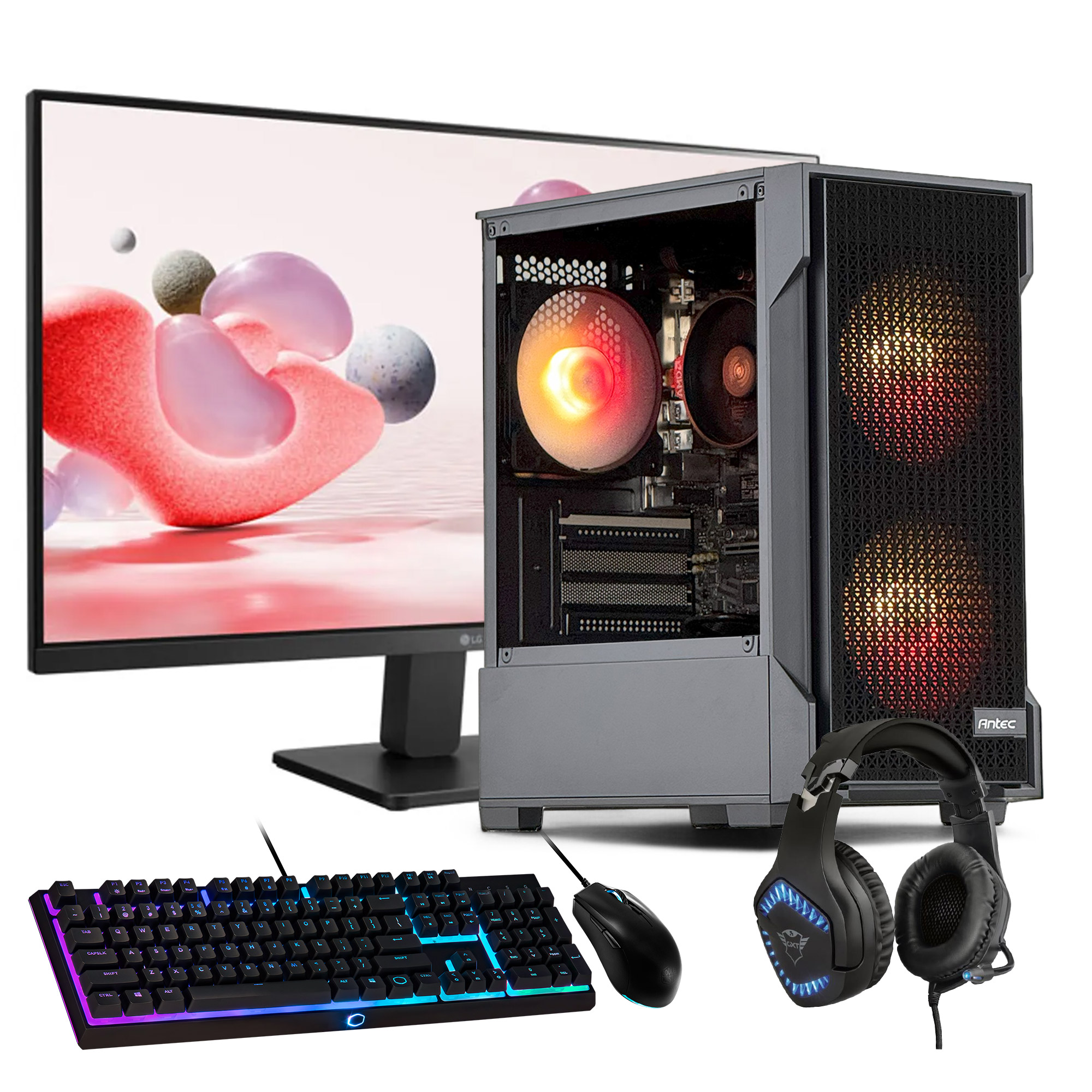 PC GAMER + MONITOR 24 + PERIF: AMD RYZEN 5 9600X 32GB DDR5 1TB RADEON GRAPHICS - 1