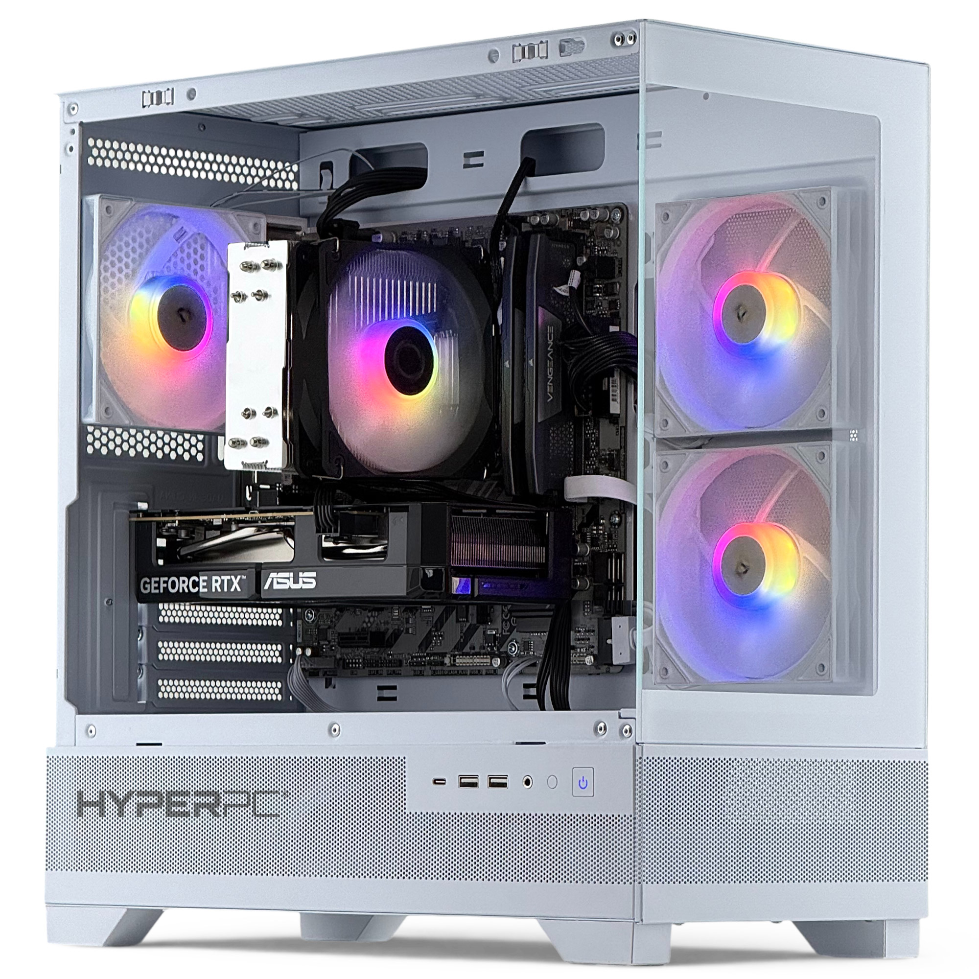 PC GAMER BLANCO INTEL CORE I7 12700 16GB DDR5 1TB RX 7600 - 1