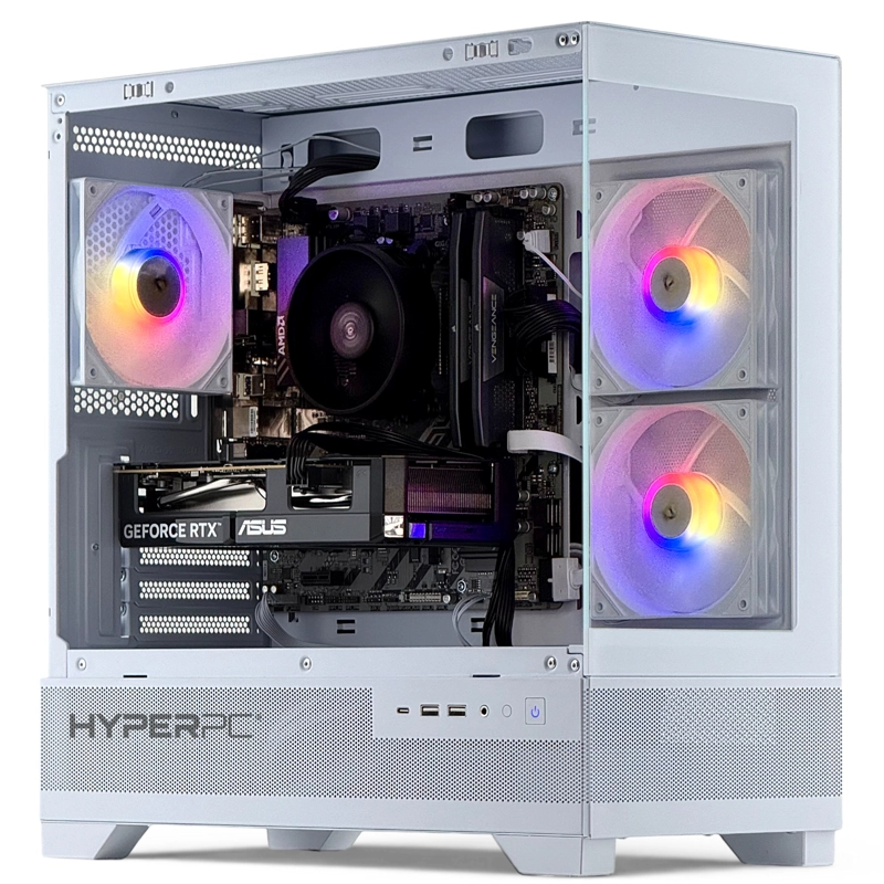 PC GAMER BLANCO INTEL CORE I3 14100 32GB DDR5 1TB RTX 5050 - 1